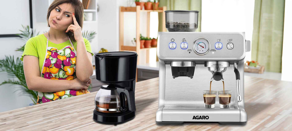 coffee machine that grinds beans